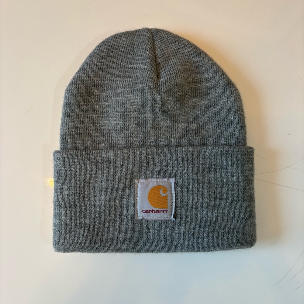 Carhartt Gray Knit Beanie Hat